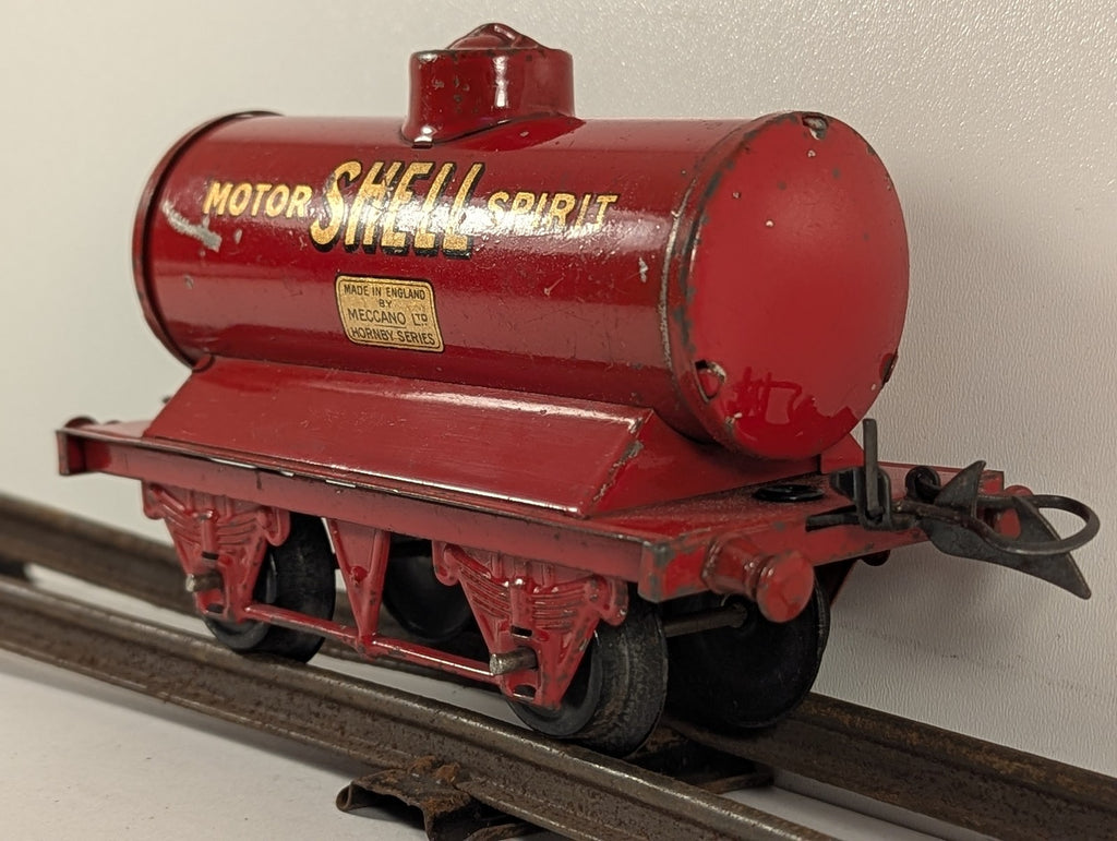 Hornby O Gauge No. 1 Motor Shell Spirit Tank Wagon Shell Motor Spirit Red