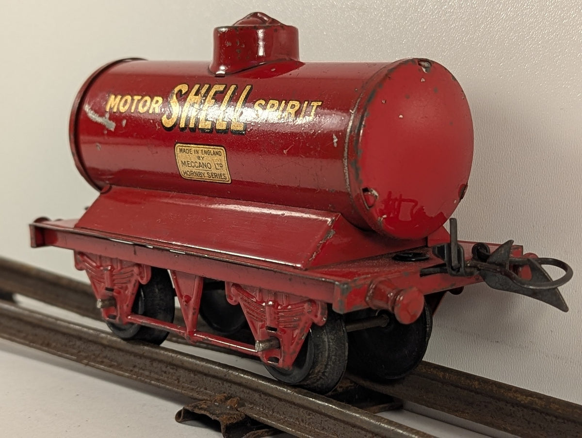 Hornby O Gauge No. 1 Motor Shell Spirit Tank Wagon Shell Motor Spirit Red