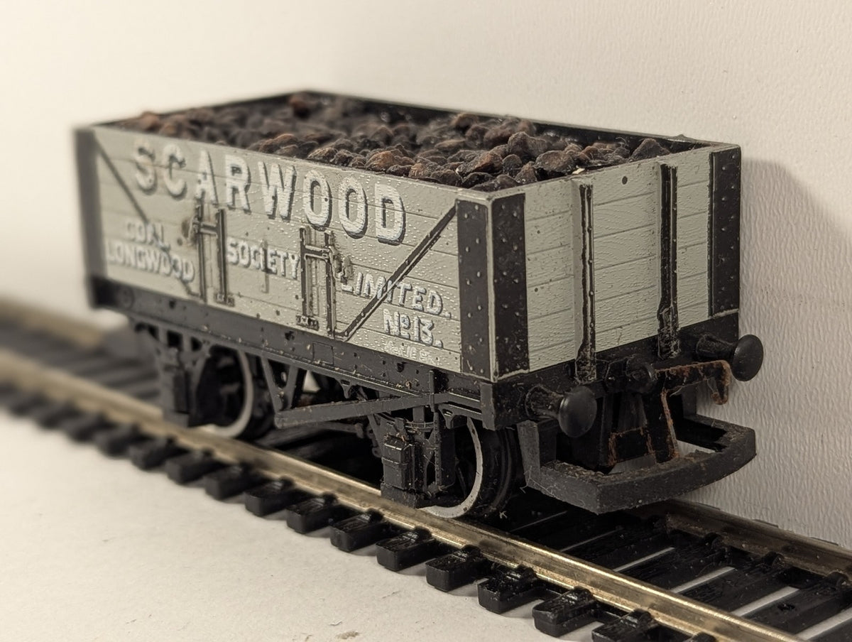 Hornby OO Gauge Scarwood Coal Society No. 13 7-Plank Wagon Open Wagon