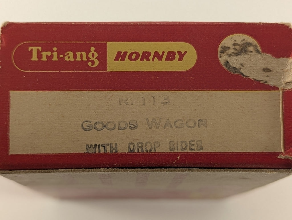 Tri-ang Hornby OO Gauge Goods Wagon with Drop Sides Green R113
