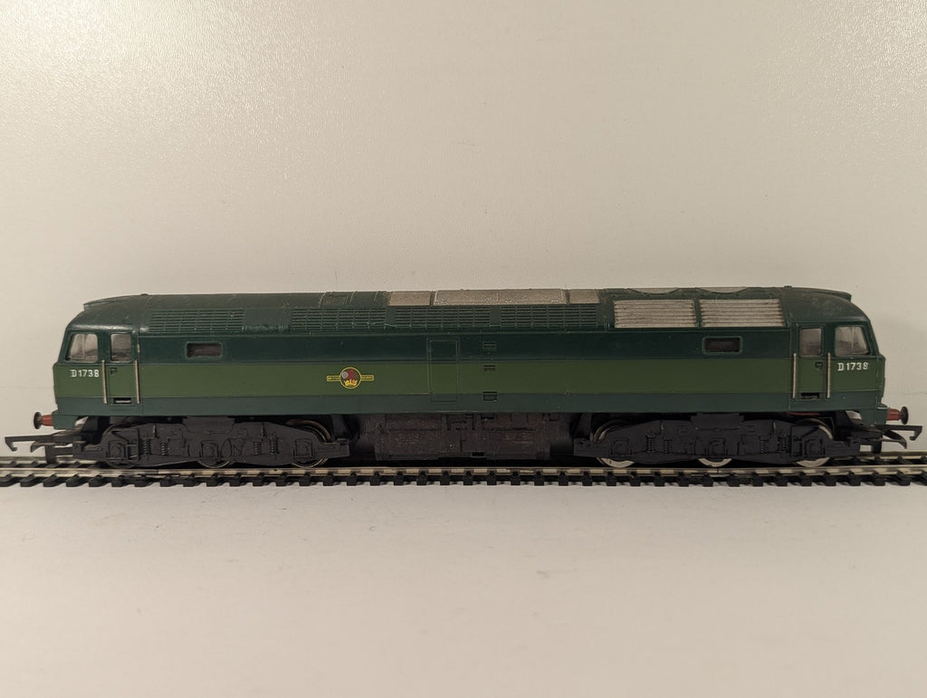 Hornby OO Gauge Class 47 Locomotive D1738 BR Two-Tone Green R328