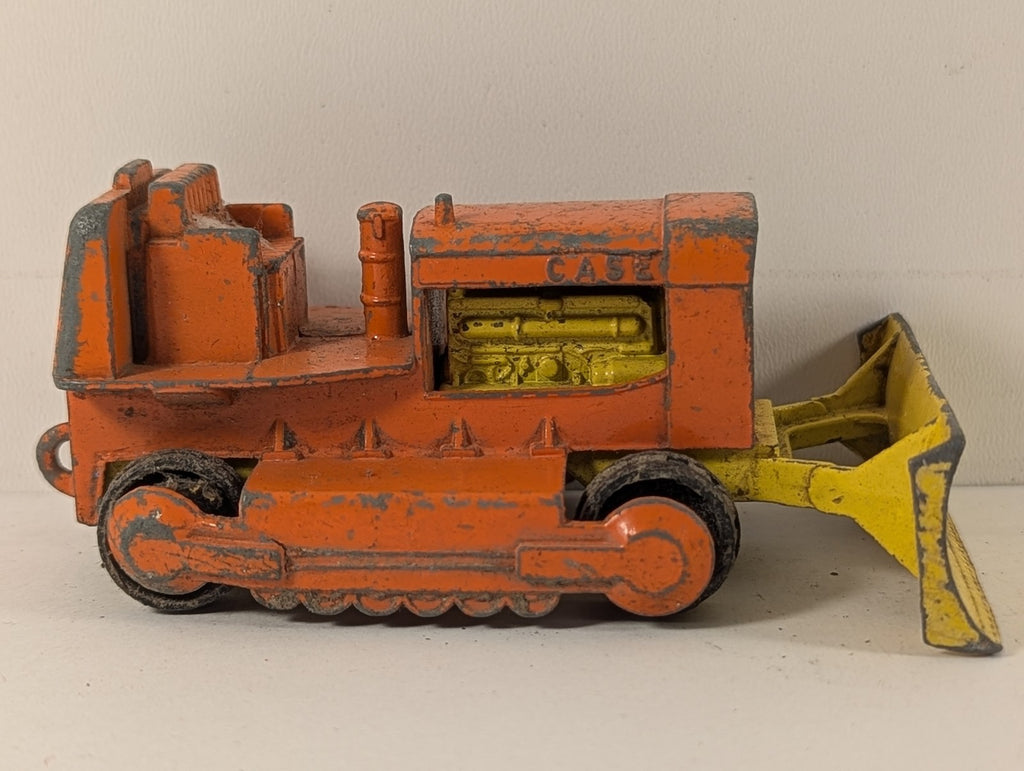 Matchbox King Size Case Tractor Die-cast Model Orange and Yellow K-2