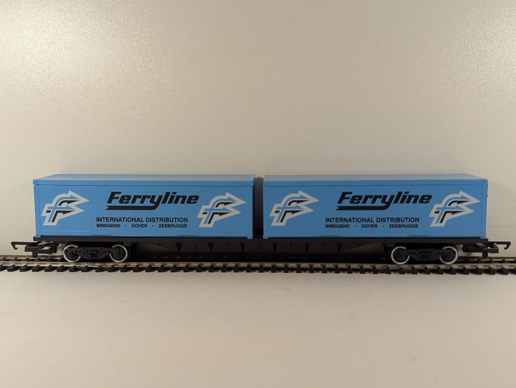 Hornby OO Gauge Bogie Container Wagon Goods Wagon Ferryline
