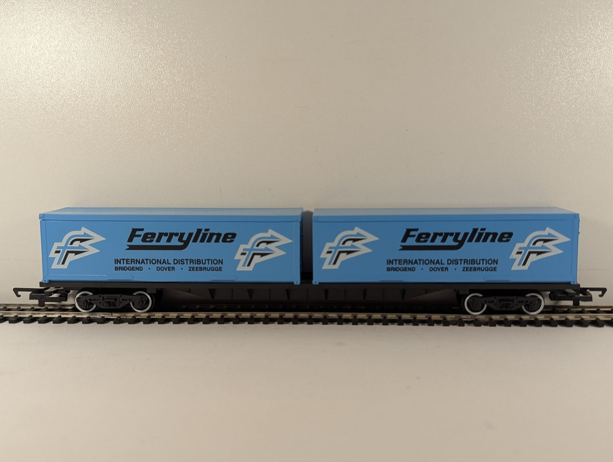 Hornby OO Gauge Bogie Container Wagon Goods Wagon Ferryline