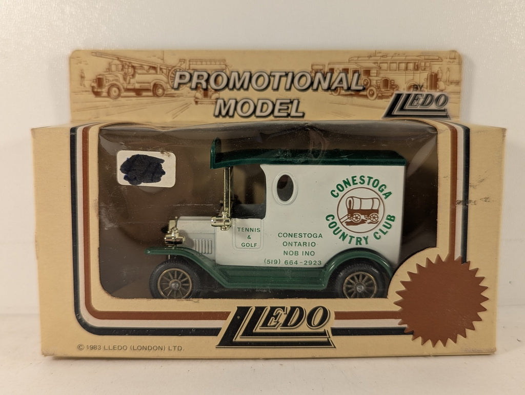 Lledo Model T Ford Van Die-cast Van Conestoga Country Club