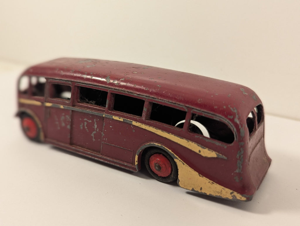 Dinky Toys 281 Luxury Coach – Maroon & Cream (1950s)