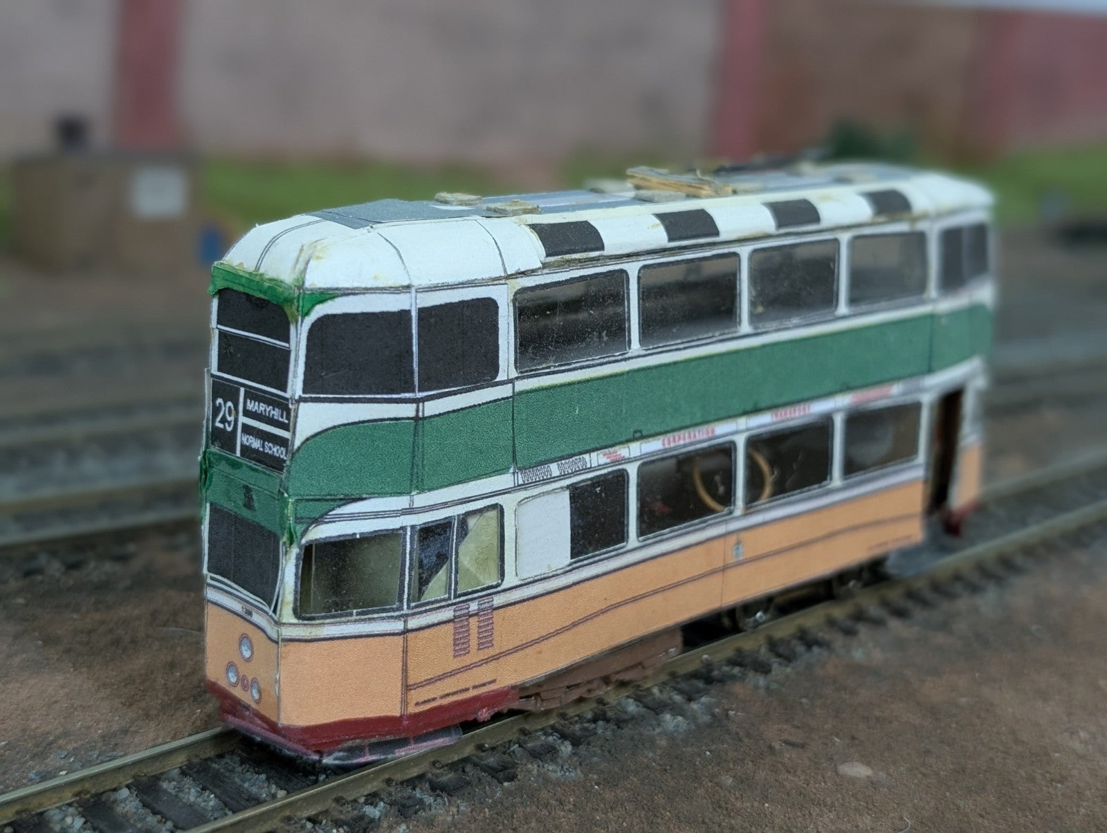 Kitbuilt Glasgow Coronation Tram – Card Kit by Alphagraphix A finely constructed