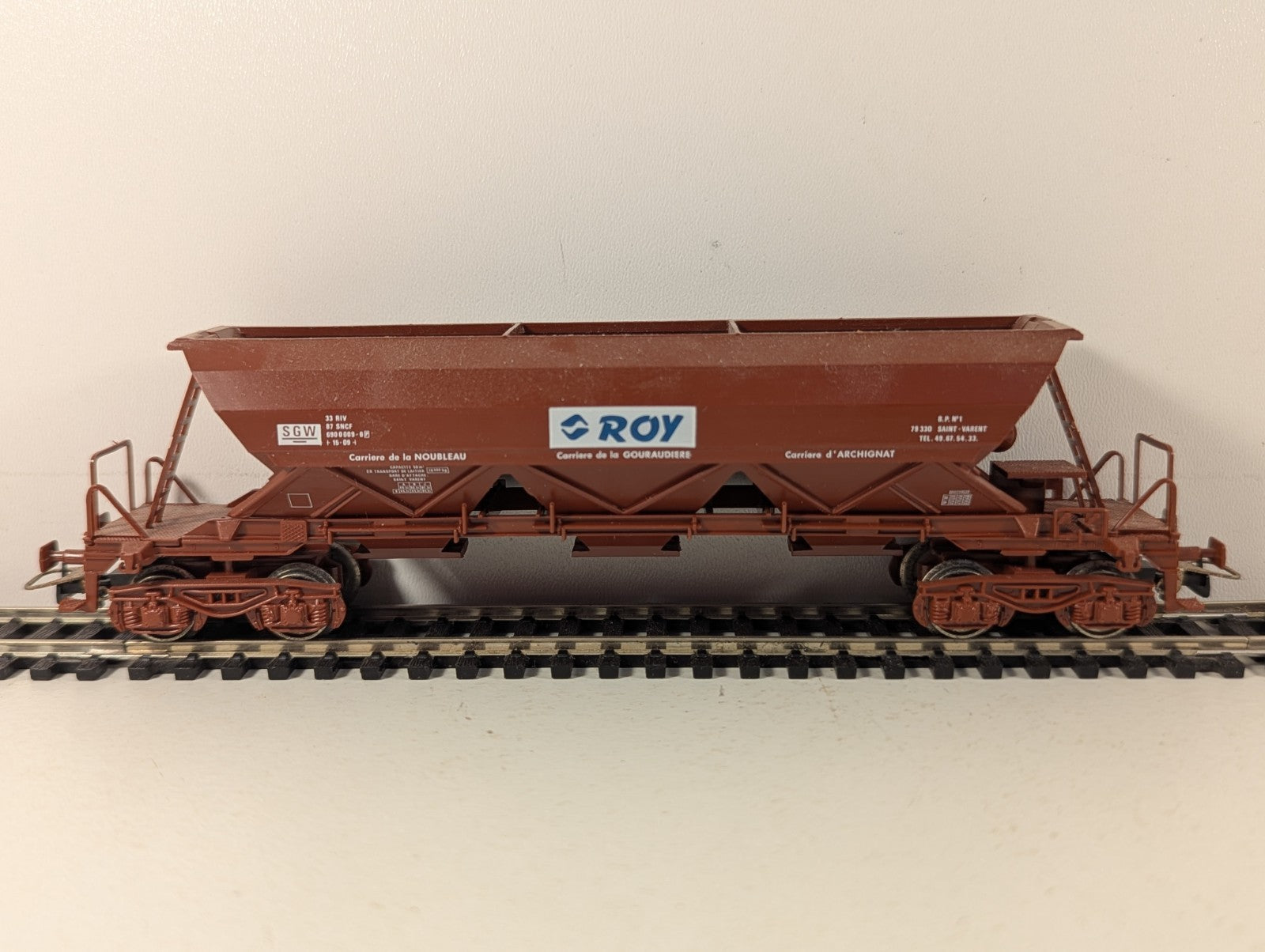Jouef HO Gauge Wagon Trémie Roy Goods Wagon 690 0 009-6 SGW Brown