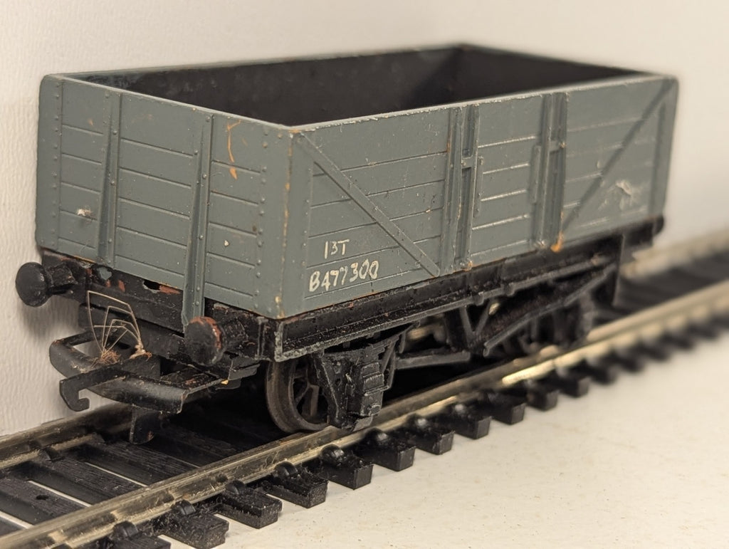 Hornby Dublo OO Gauge 5-Plank Open Wagon B477300 Grey (Repainted)