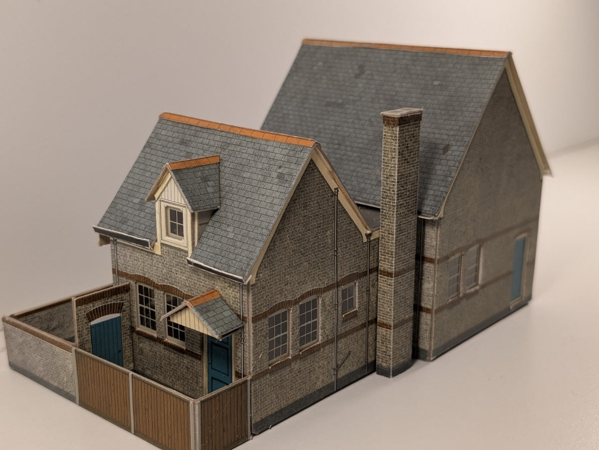 Superquick B31 Village School Card Model Kit