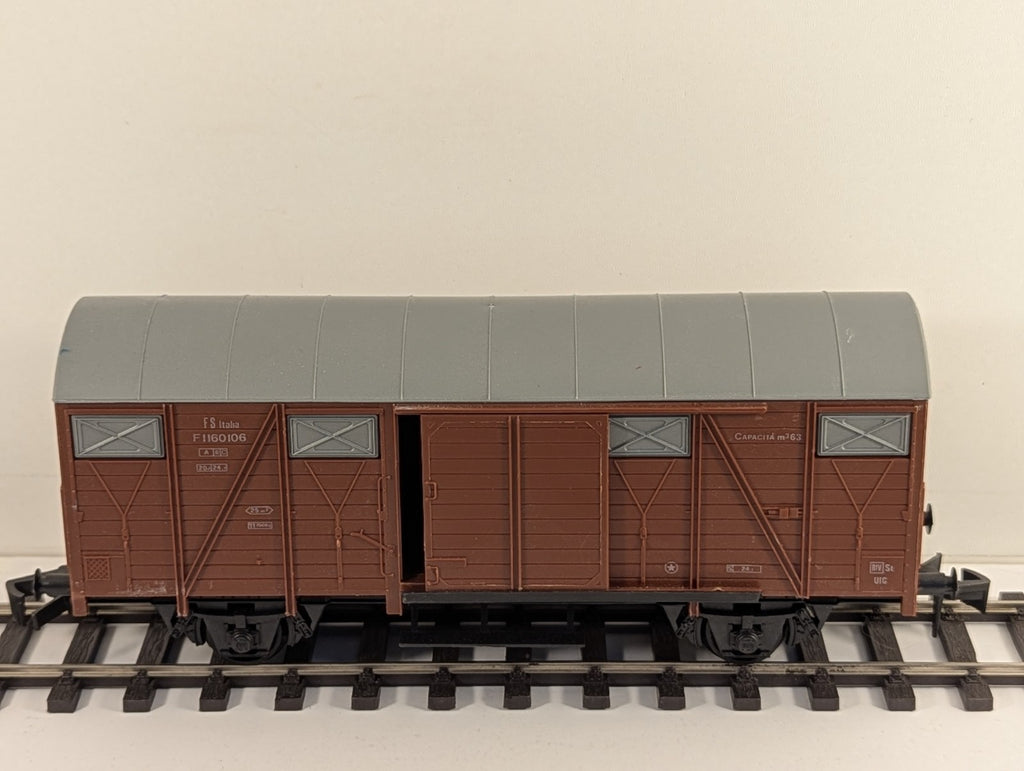 Lima O Gauge FS Type F Box Van Goods Wagon F1160106 FS Brown