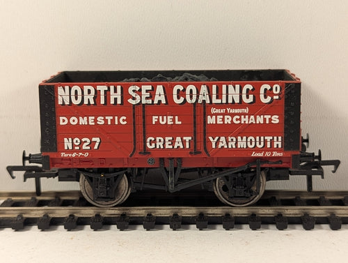 Bachmann OO Gauge 7 Plank Wagon 'North Sea Coaling Co.' Goods Wagon 27