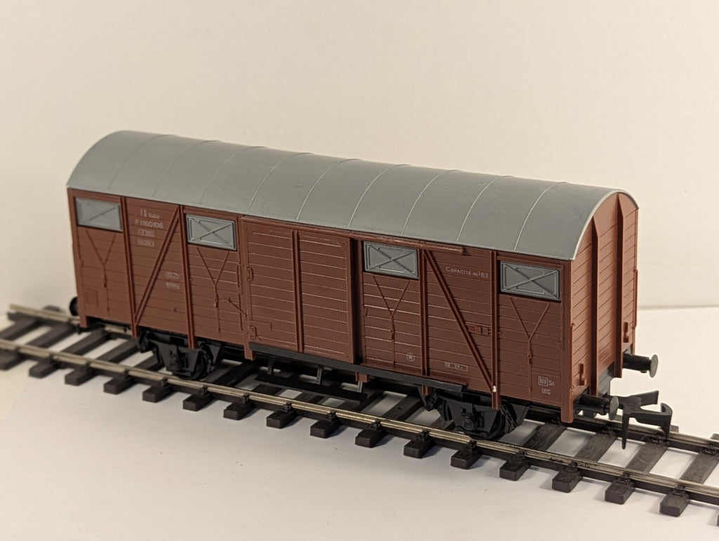 Lima O Gauge FS Type F Box Van Goods Wagon F1160106 FS Brown