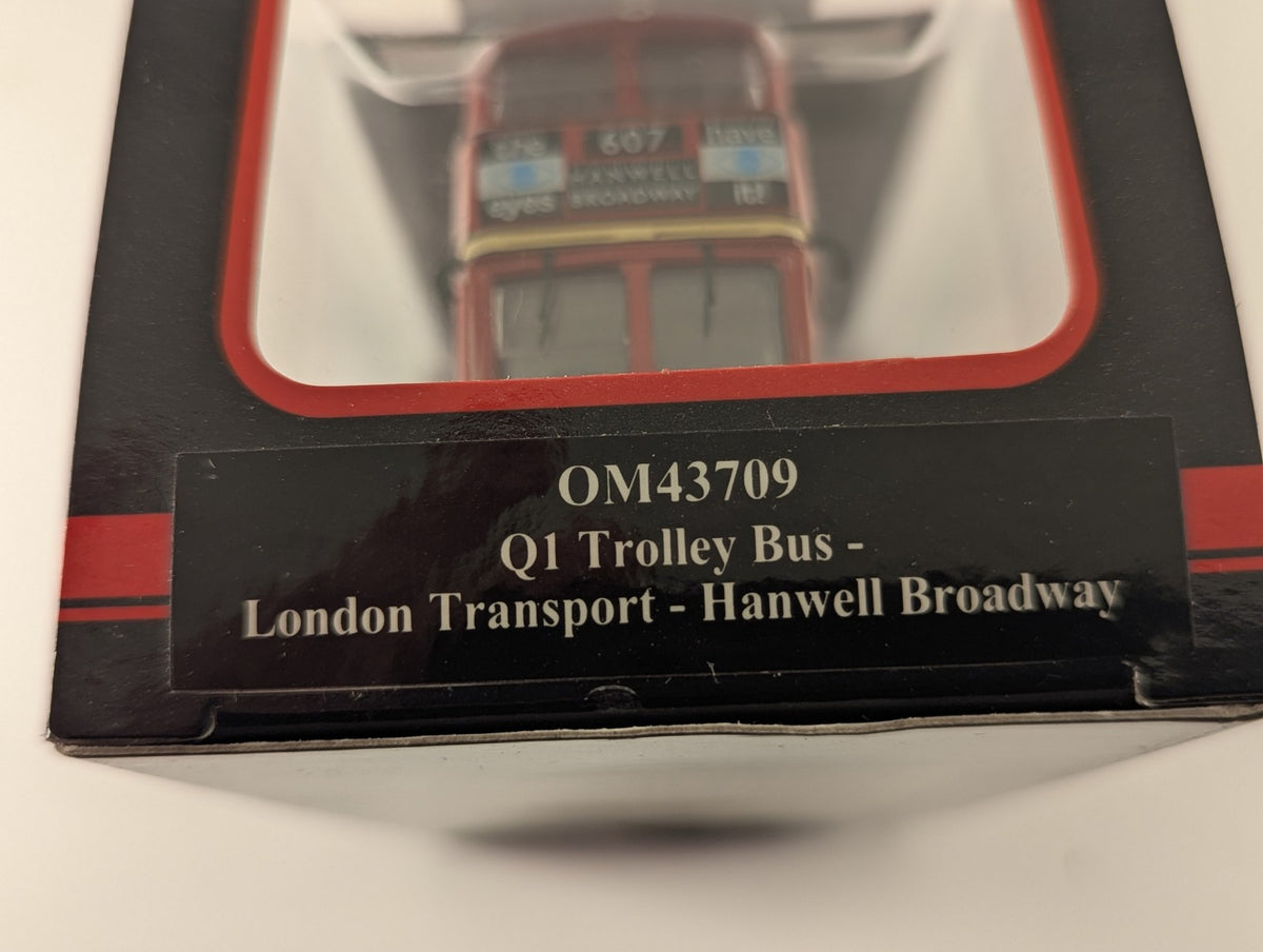 Corgi 1:76 Q1 Trolley Bus - London Transport - Hanwell Broadway Trolleybus 1879