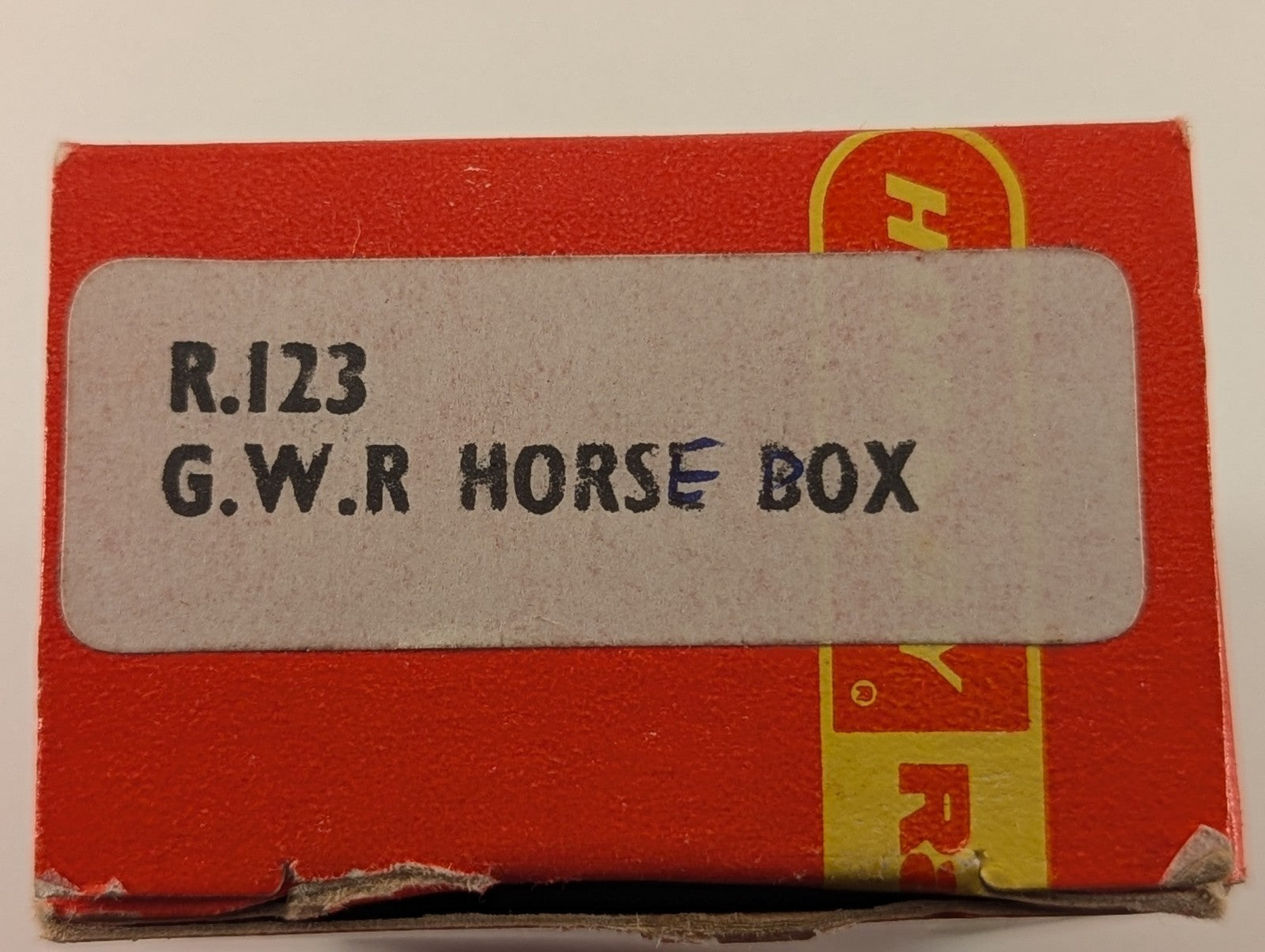 Hornby  R.123 GWR Horse Box Goods Wagon 505 GWR Brown