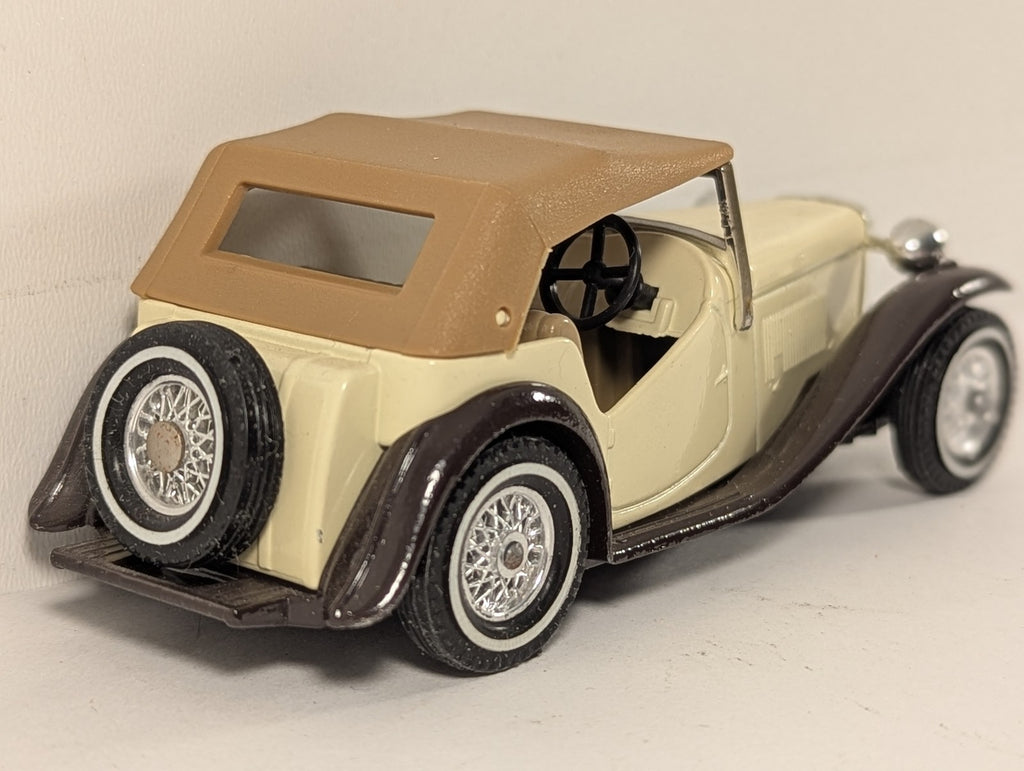 Matchbox 1945 MG TC Die-cast Model Car Cream and Brown Y-8