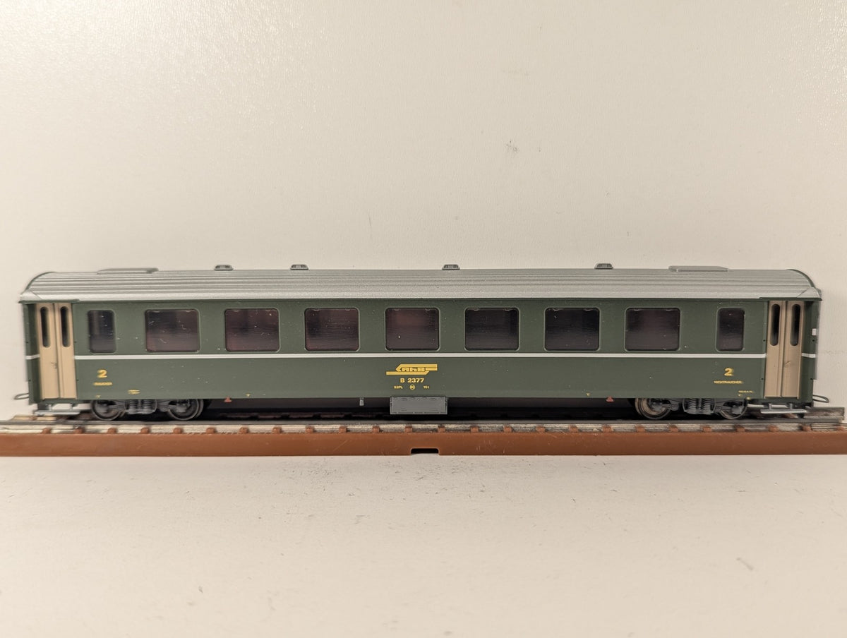 Bemo HOm RhB Einheitswagen B 2377 Passenger Coach RhB Green 3240 117