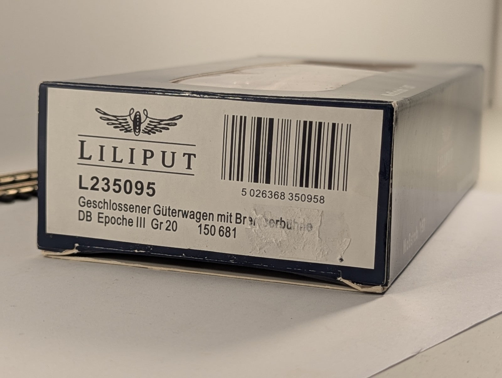 Liliput L235095 HO Gauge Flatbed Freight Wagon with Wood Load - Boxed