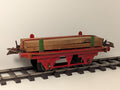 Hornby Series O Gauge Tinplate Timber Wagon Red
