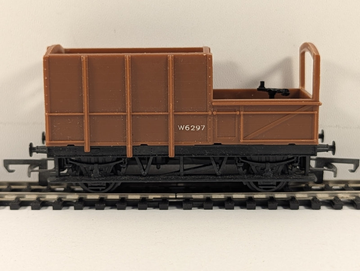 Tri-ang OO Gauge GWR Shunt Truck Goods Wagon W6297 BR Brown R17