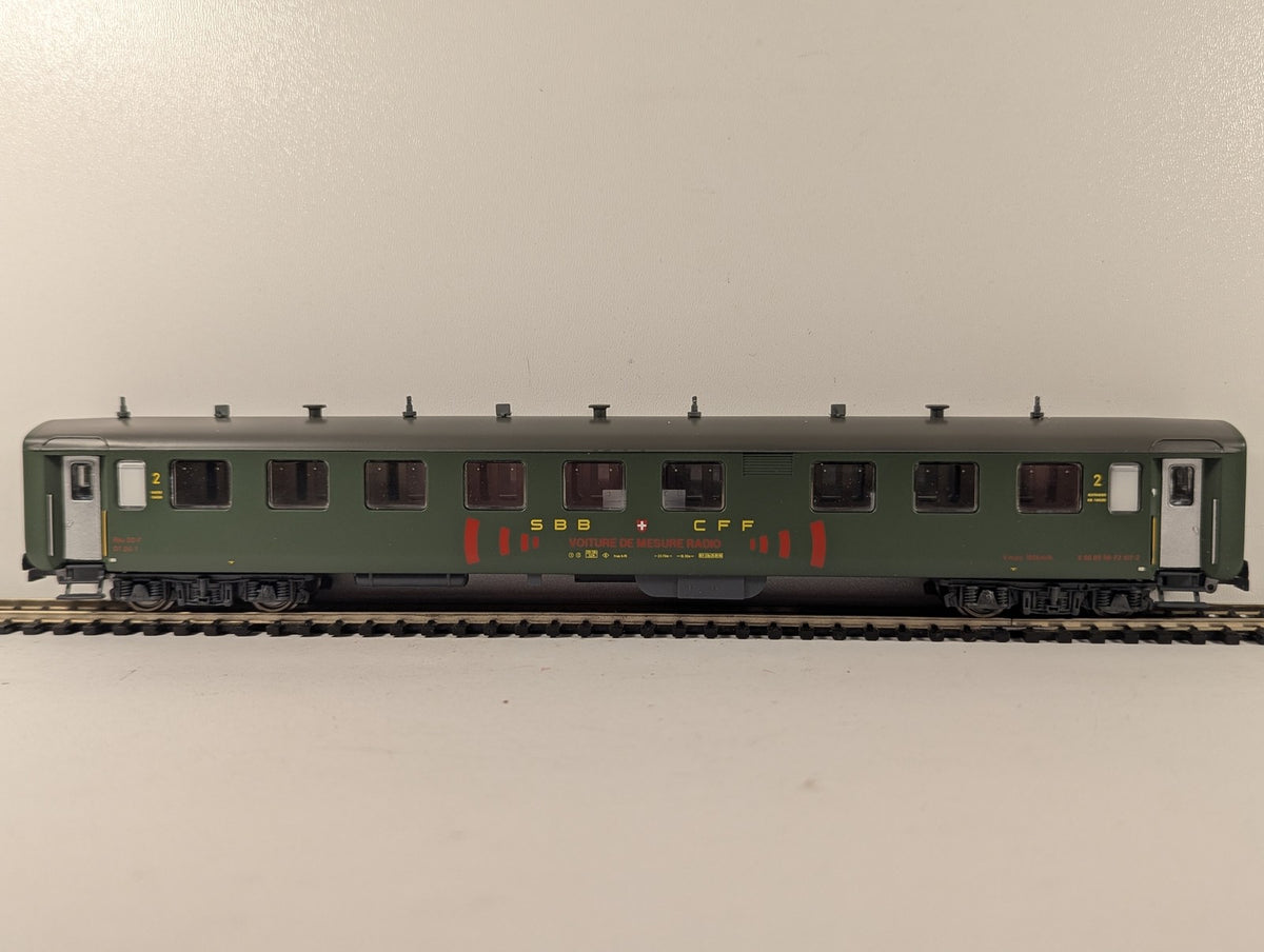 Sachsenmodelle HO Scale SBB Funkmesswagen / Voiture de Mesure Radio