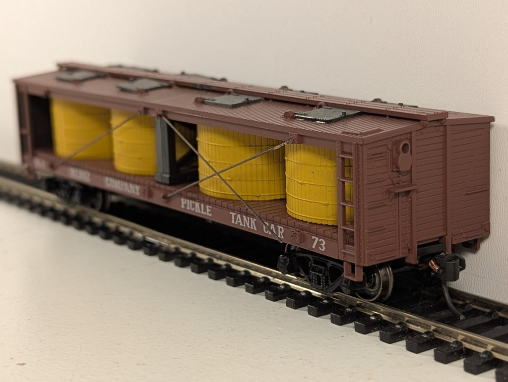 Athearn HO Gauge Heinz Pickle Car with Tanks Goods Wagon 73 1475