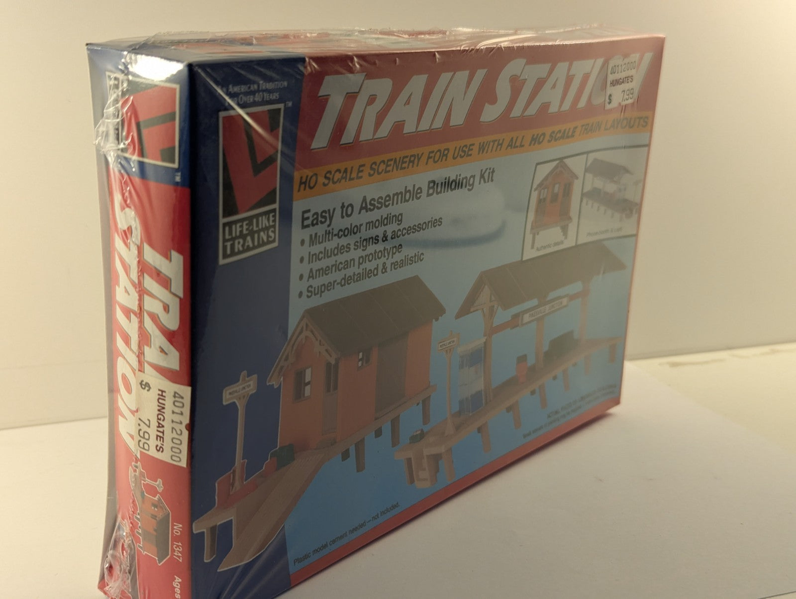 Life-Like Trains HO Scale Train Station Building Kit 1347