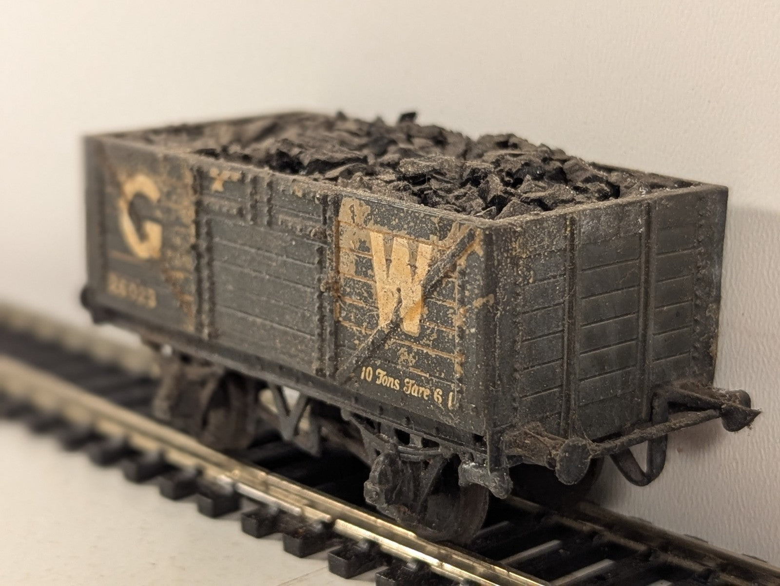 Kitbuilt OO Gauge GWR 5-Plank Wagon Open Wagon 26023 GWR Grey