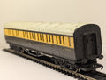 Hornby OO Gauge GWR Clerestory Brake Third Class Coach model on railway tracks