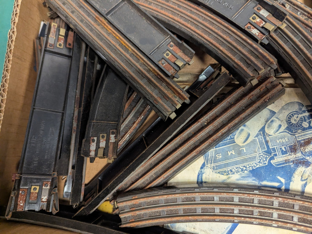 Job Lot of TTR Twin 3 Rail Track - Rusty
