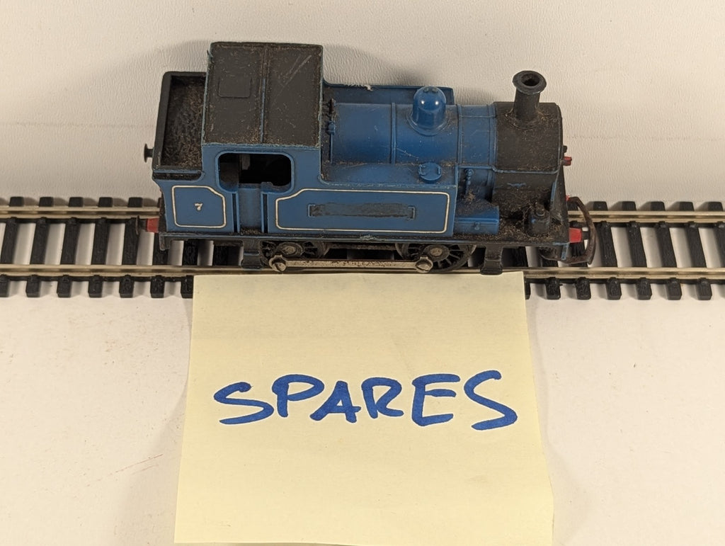Tri-ang OO Gauge Nellie 0-4-0 Tank Locomotive Steam Locomotive 7 Blue R.355