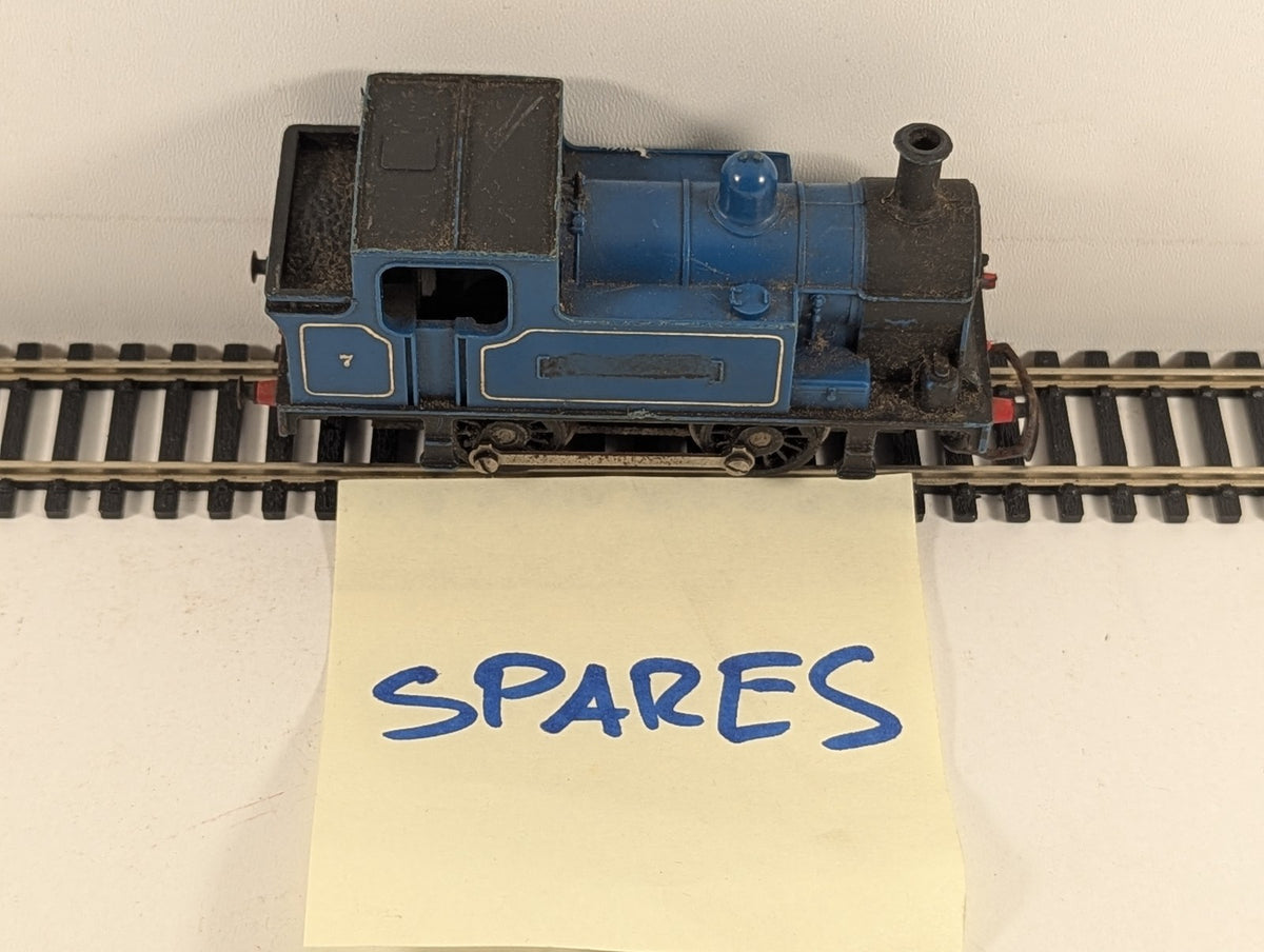 Tri-ang OO Gauge Nellie 0-4-0 Tank Locomotive Steam Locomotive 7 Blue R.355