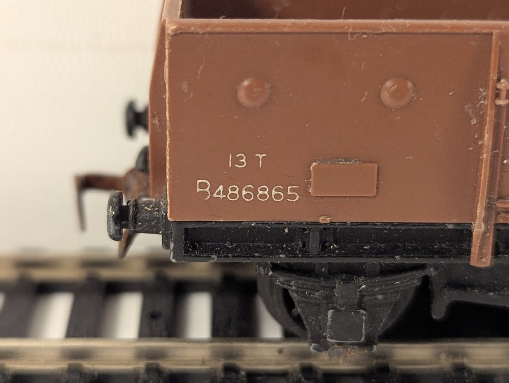 Hornby Dublo OO Gauge 13 Ton Coal Wagon Goods Wagon B486865 BR Brown 4635