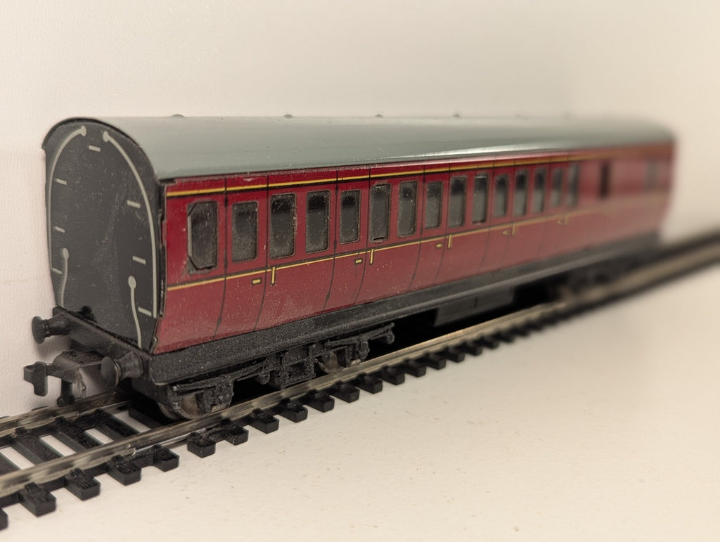 Hornby Dublo OO Gauge Tinplate BR Maroon Suburban Brake Coach