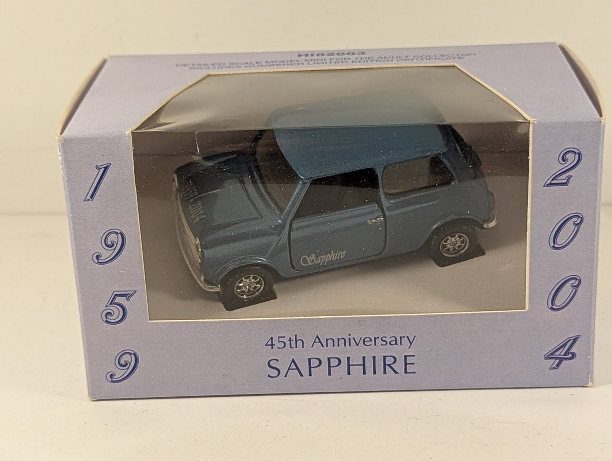 Lledo Mini - 45th Anniversary Sapphire Die-cast Vehicle ANV 45 Sapphire Blue
