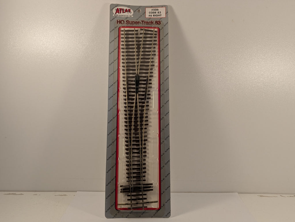 Atlas HO Gauge HO Super-Track 83 No. 6 Right Hand Point 506