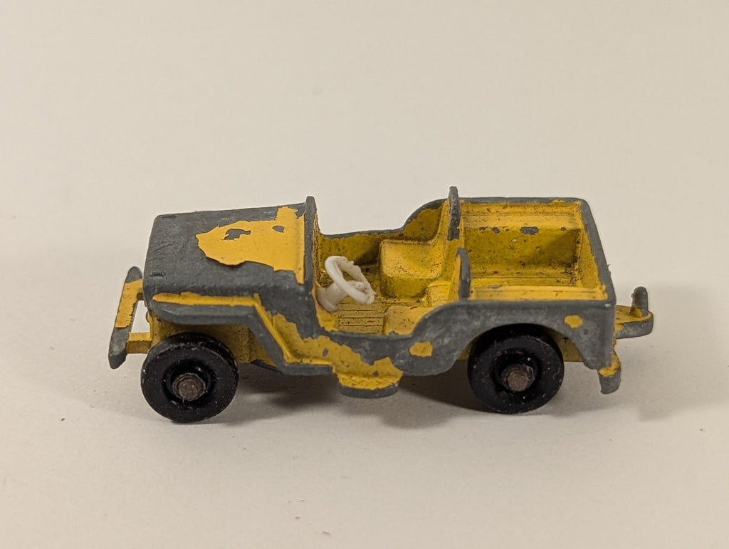 Matchbox Willys Jeep Die-cast Vehicle Yellow 72a