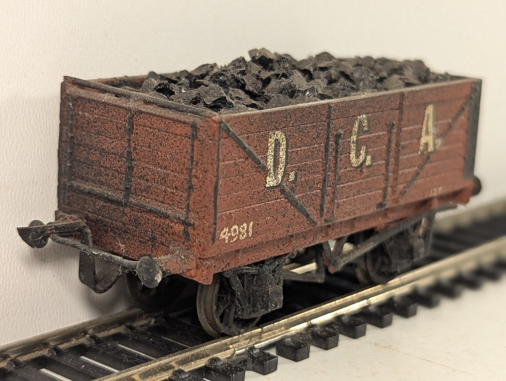 Kitbuilt 7-Plank Open Coal Wagon Goods Wagon 4981 D.C.A. Brown