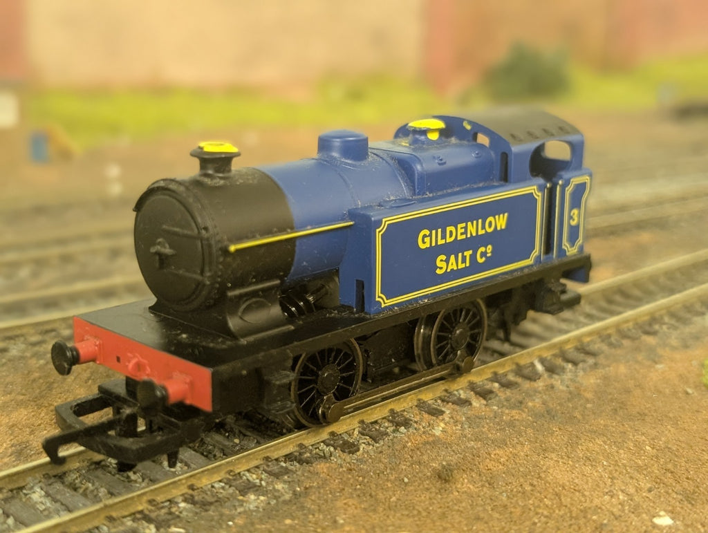 Hornby R3211 Class D 0-4-0T 3 in Gildenlow Salt Co lined Blue