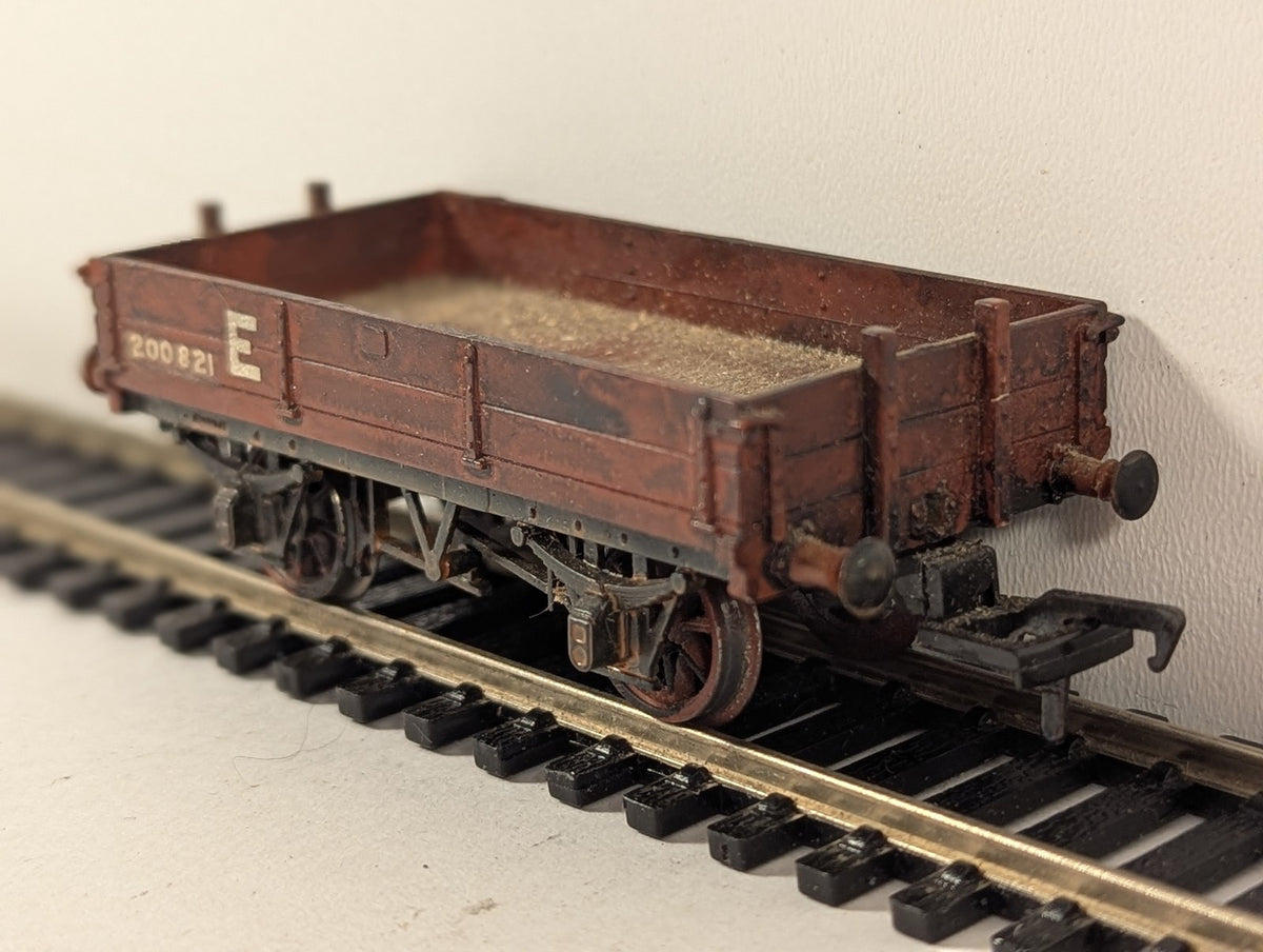 OO Gauge LNER 5-Plank Open Wagon Goods Wagon E200821 BR Bauxite