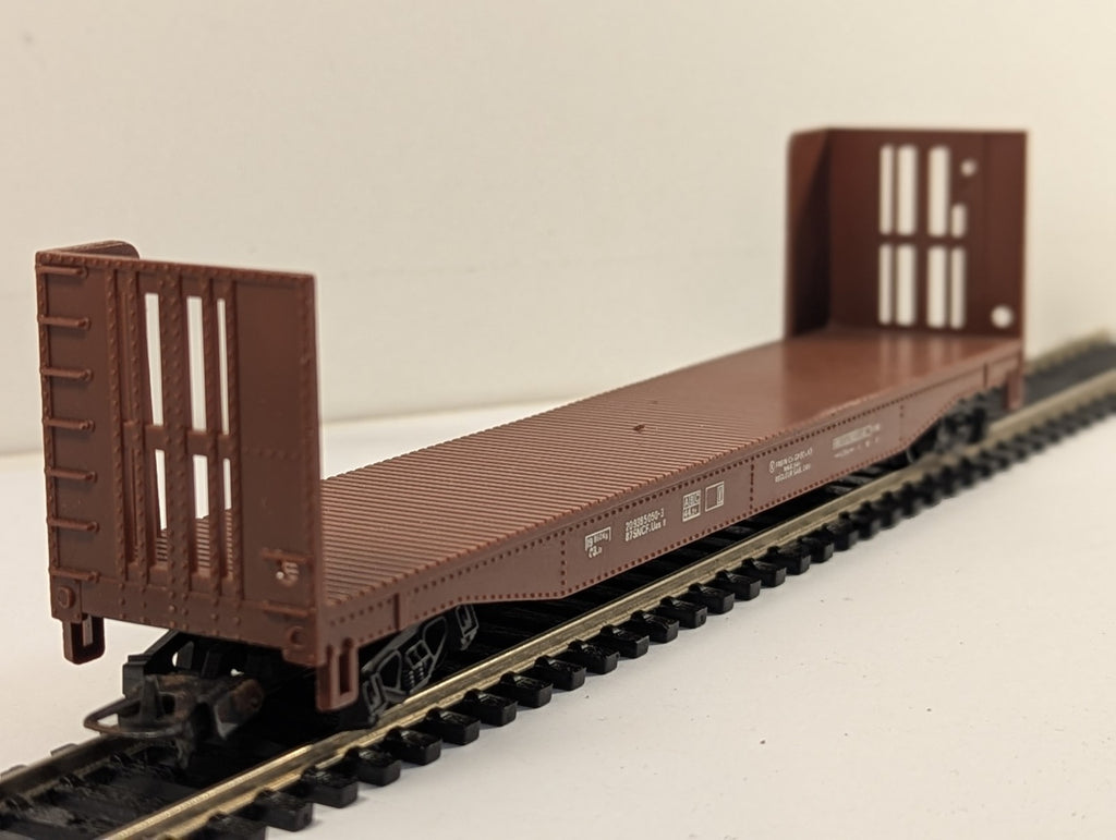 Lima HO Scale SNCF Bulkhead Flat Wagon 20 93 850 50-3 Brown