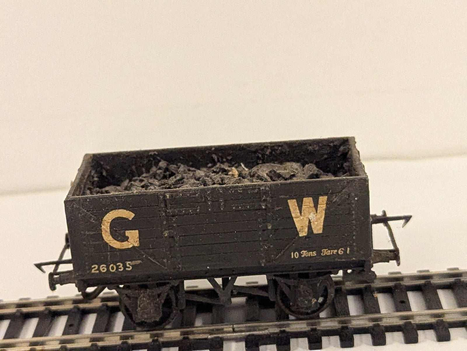 Kit Built OO Gauge GWR 5 Plank Open Wagon with Coal Load Goods Wagon 260