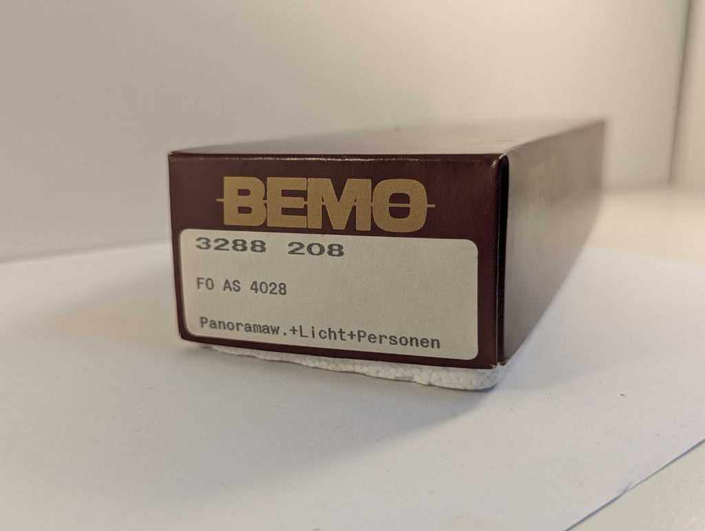 Bemo 3288 208 HOe Gauge Furka-Oberalp Glacier Express First Class coach - boxed