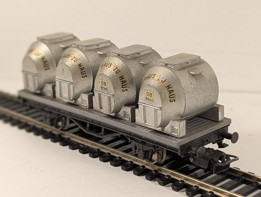 Liliput HO Gauge DB 'Von Haus zu Haus' Container Flat Wagon Container Wagon