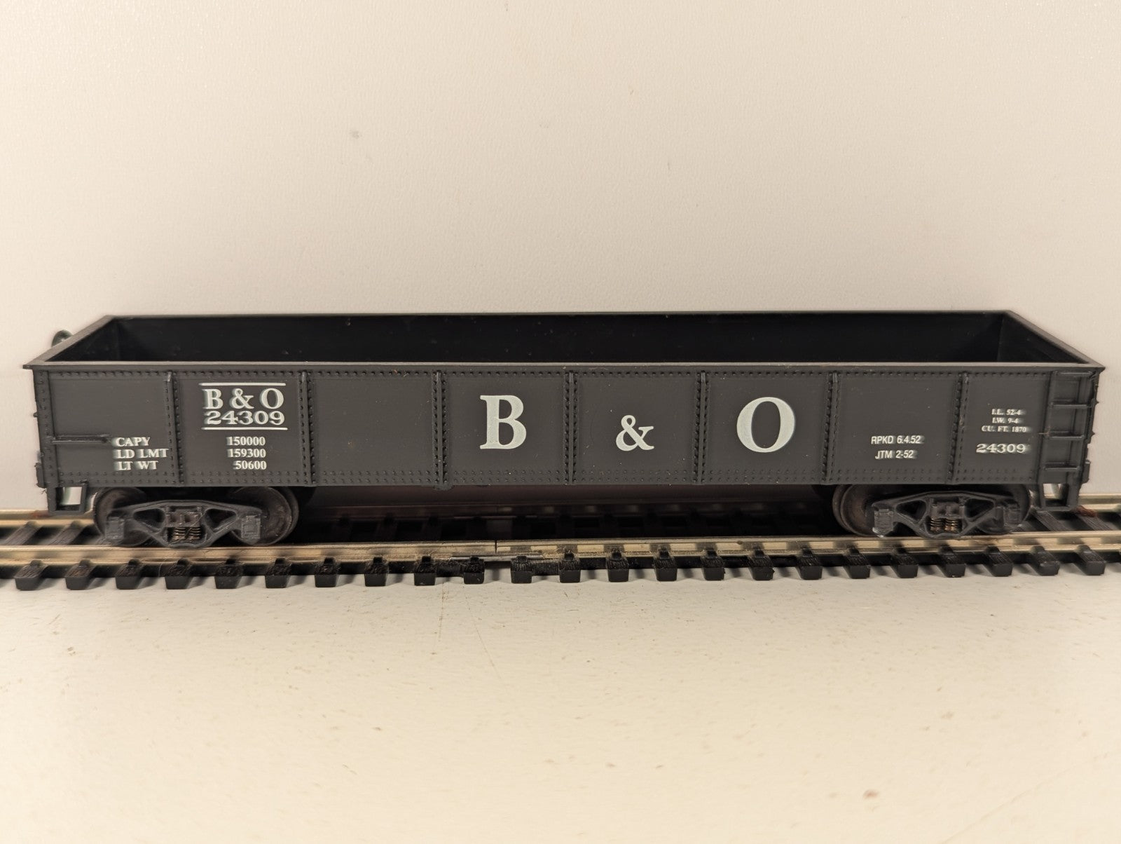 Industrial Rail HO Gauge B&O 52ft Gondola Wagon 24309 Baltimore & Ohio