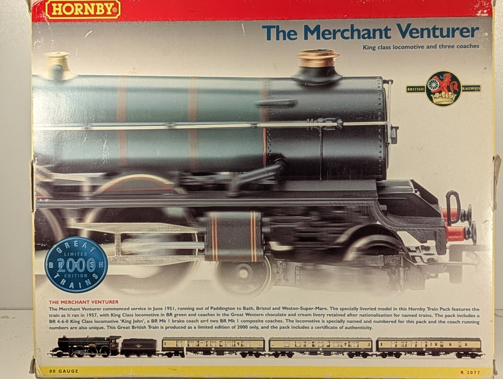 Hornby R2077 OO Gauge The Merchant Venturer Train Pack GWR King Charles I