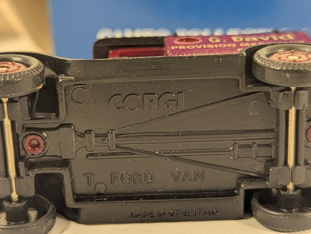Corgi Cameo Collection Ford Model T Van G. David Provision Merchant