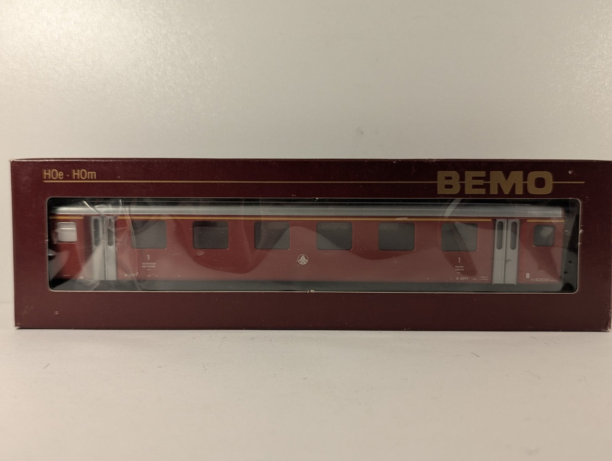 Bemo H0m BVZ 1st Class Coach Passenger Coach A 2071 BVZ Red 3276 501
