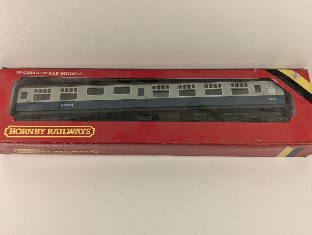 Hornby OO Gauge BR Mk1 Buffet Car Passenger Coach 1805 BR Blue & Grey R.923