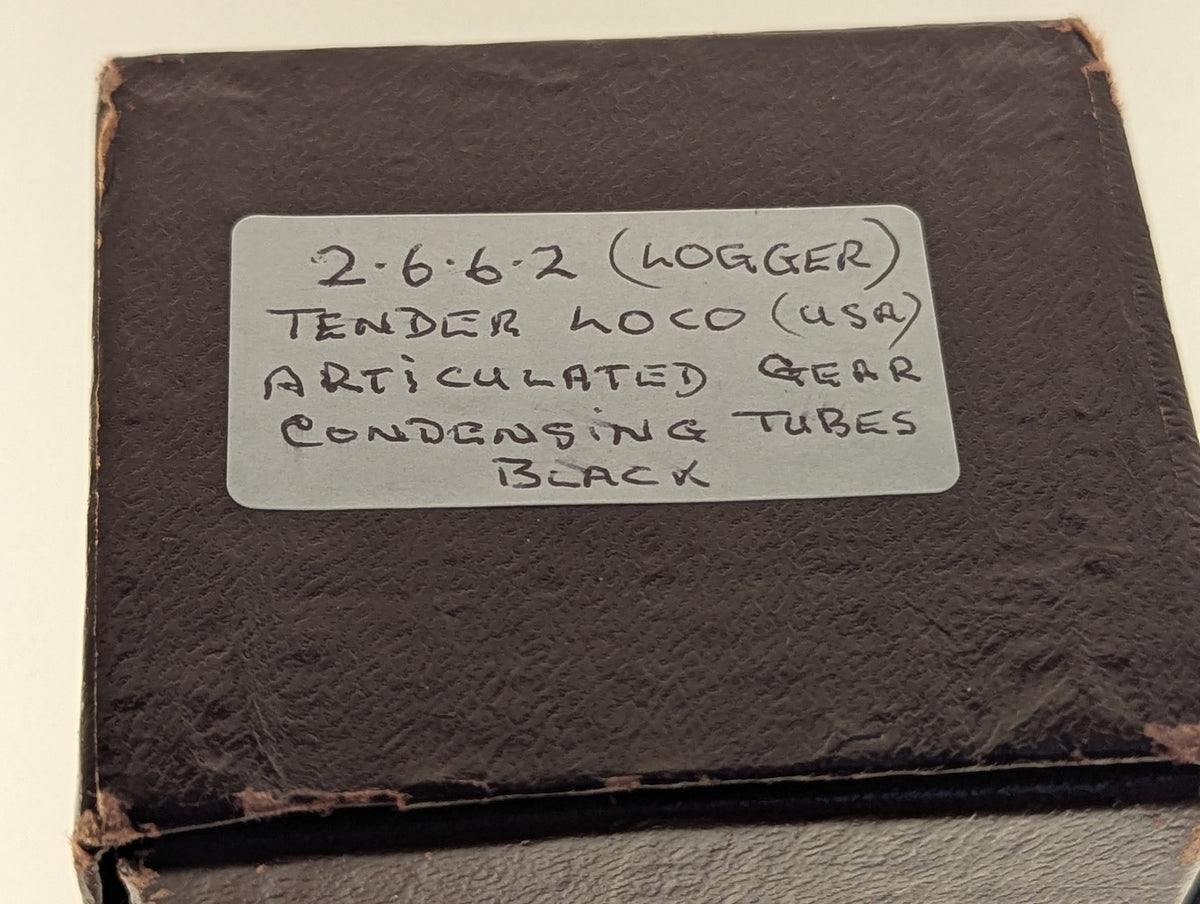HO Scale 2-6-6-2 Logger Articulated Tender Locomotive Black
